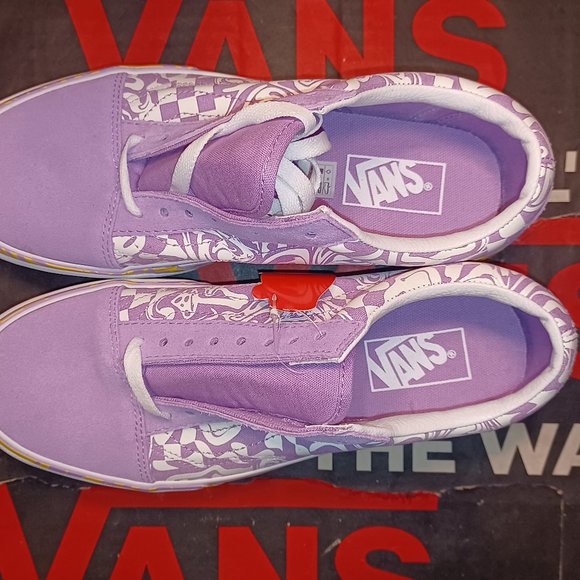 Vans Old Skool Men's 8/Women’s 9.5 stacked Wavy Daze Sheer Lilac VN0A4U15BD9 - Picture 6 of 12